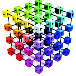 3-D Color Cube Puzzle