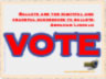 VOTE- "Ballots are the rightful and peaceful successors to bullets." Abraham Lincoln Ecard