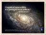 Galaxy image with quote - "A mystical move within is a powerful move without." Nicholas Berdyaev Ecards