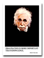 Albert Einstein, portrait by Frank Szasz