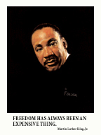 Martin Luther King Jr. Global PathMarker Portrait Fine Art Poster Print, Frank Szasz