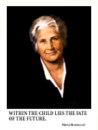 Maria Montessori portrait poster