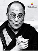 The Dalai Lama, Think Different poster