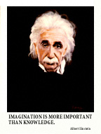 Albert Einstein Fine Art Global PathMarker Poster Print